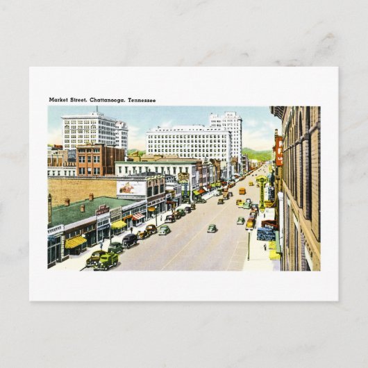 Carte Postale Market Street, Chattanooga, Tennessee (Devant)