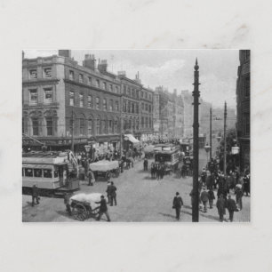 Carte Postale Market Street, Manchester, vers 1910