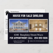 Carte postale Marketing agent immobilier (Devant / Derrière)