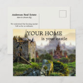 Carte postale Marketing Agent immobilier Castle (Devant / Derrière)