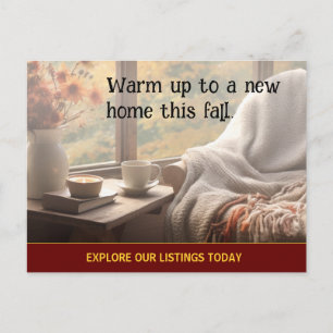 Carte Postale Marketing immobilier client automne
