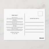 Carte Postale Marketing immobilier d'été unique ou prospection (Dos)