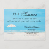 Carte Postale Marketing immobilier d'été unique ou prospection (Devant)