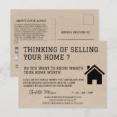 Carte Postale Marketing immobilier intelligent Kraft (Devant / Derrière)