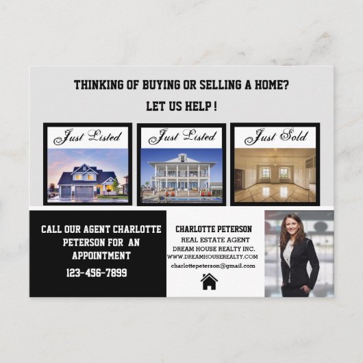 Carte Postale Marketing immobilier moderne (Devant)