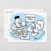 Carte Postale Marketing Manager est en cours d'exécution d'un pl (Devant / Derrière)