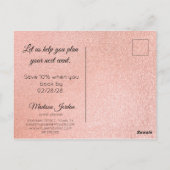 Carte Postale Marketing moderne en marbre rose et or (Dos)