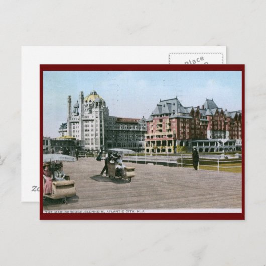 Carte Postale Marlborough Blenheim, Atlantic City, New Jersey (Devant / Derrière)