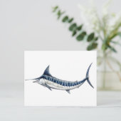 Carte Postale Marlin azul-redbubble (Debout devant)