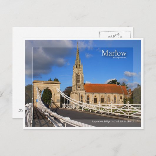 Carte postale Marlow Bridge (Devant / Derrière)