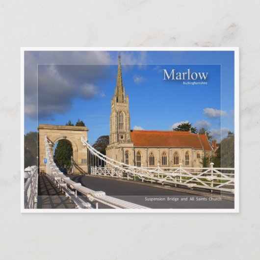 Carte postale Marlow Bridge (Devant)