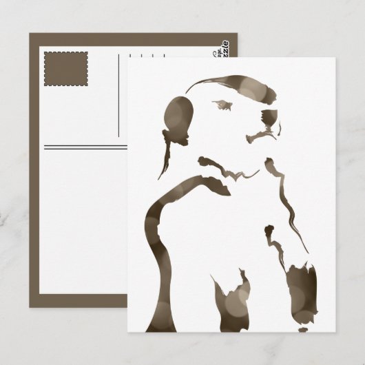 Carte Postale marmotte (Devant / Derrière)