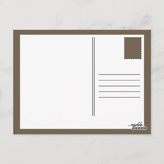 Carte Postale marmotte (Dos)