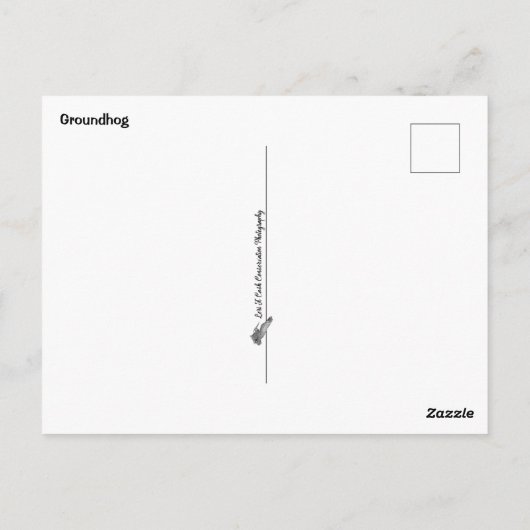 Carte Postale Marmotte (Dos)