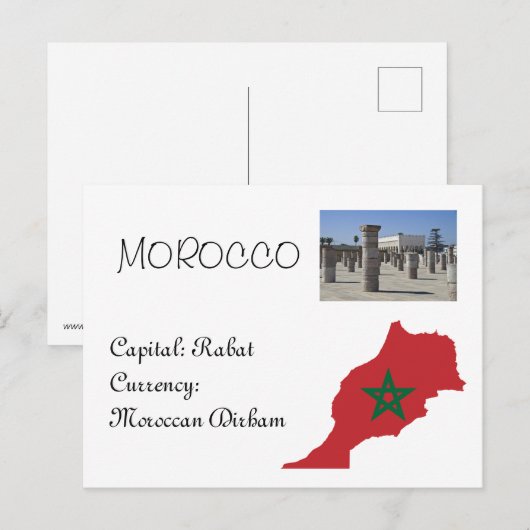 Carte Postale Maroc (Devant / Derrière)