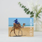 Carte Postale maroc arab ride chameau plage bord de mer (Debout devant)