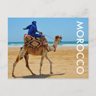Carte Postale maroc arab ride chameau plage bord de mer