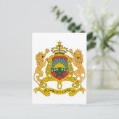 Carte Postale Maroc Armoiries Officielles Symbole d'Heraldry (Debout devant)