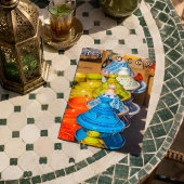 Carte Postale Maroc coloré Marrakech Tajin Poterie