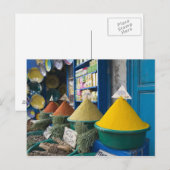 Carte Postale MAROC, Côte Atlantique, ESSAOUIRA : Marché aux épi (Devant / Derrière)