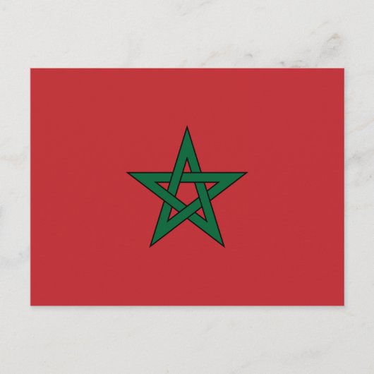Carte Postale Maroc - Drapeau marocain (Devant)