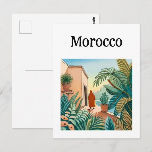 Carte Postale Maroc Marrakech (Devant / Derrière)