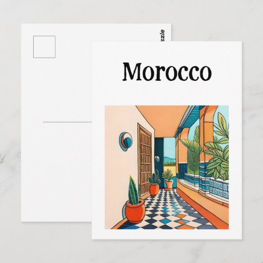 Carte Postale Maroc Marrakech (Devant / Derrière)