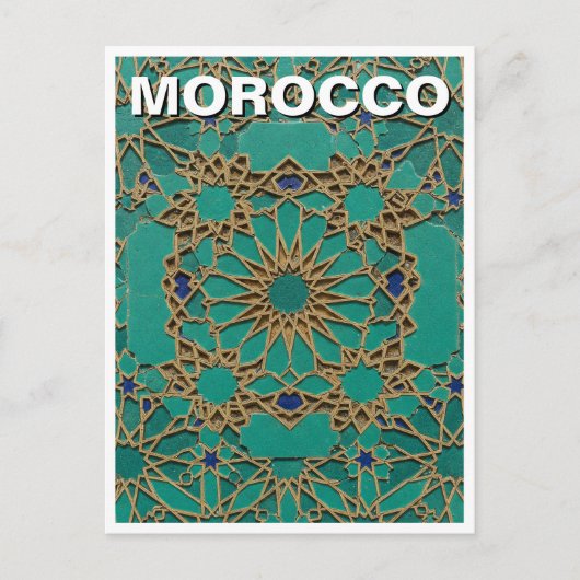 Carte Postale Maroc zellij Carrelage Voyage (Devant)