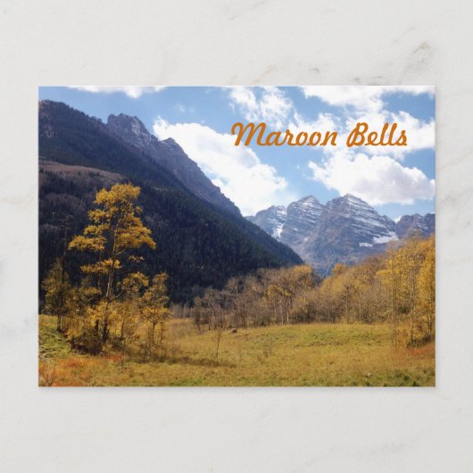 Carte Postale Maroon Bells (Devant)