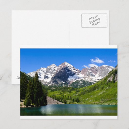 Carte Postale Maroon bells (Devant / Derrière)