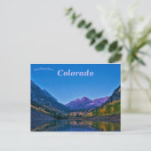 Carte Postale Maroon Bells Colorado (Debout devant)