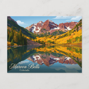 Carte Postale Maroon Bells États-Unis