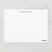 Carte Postale Maroon Bells Summer Meadow (Dos)