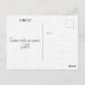 Carte Postale Maroon HOME Texas Moving Faire-part (Dos)