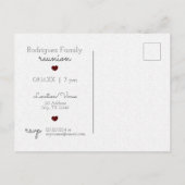 Carte Postale Maroon State of Texas Family Reunion (Dos)