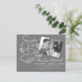 Carte Postale Marquage botanique script photo (Debout devant)