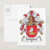 Carte Postale Marquart Family Crest (Devant / Derrière)