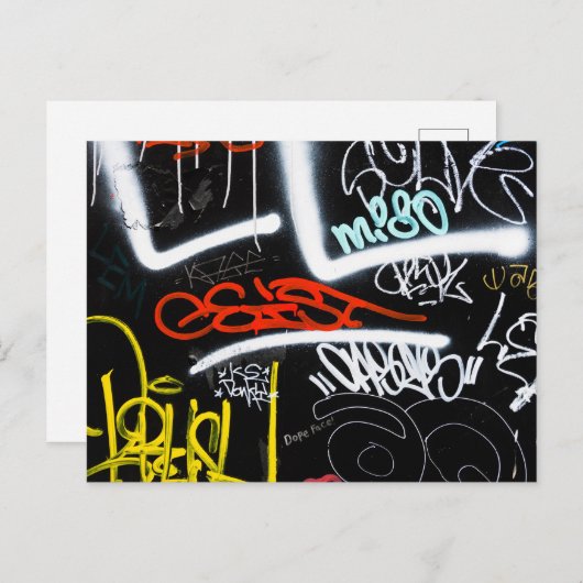 Carte Postale marqué (Devant / Derrière)