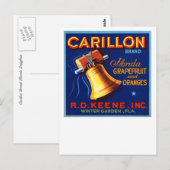 Carte Postale Marque Carillon Florida Grapefruit (Devant / Derrière)