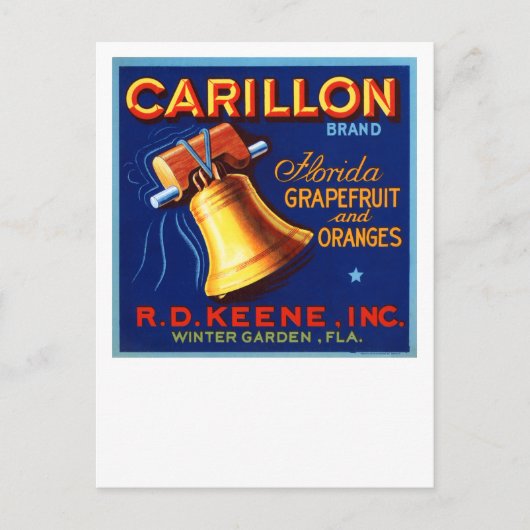 Carte Postale Marque Carillon Florida Grapefruit (Devant)