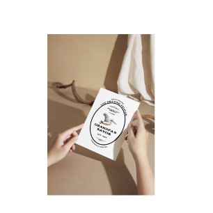 Carte Postale Marque de commerce, le pélican dérivant, personnal