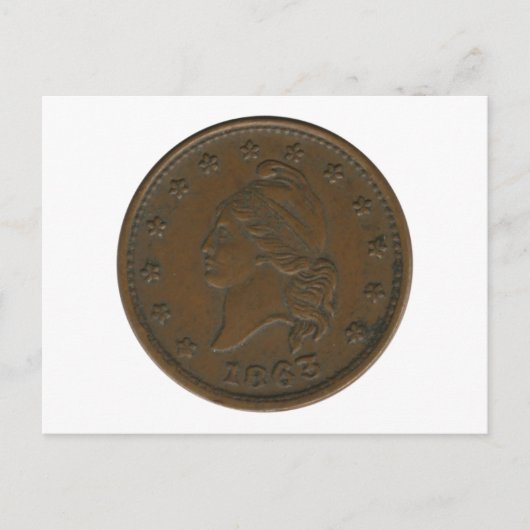 Carte Postale Marque de la guerre 1863 civile (Devant)