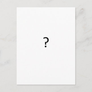 Carte Postale Marque de question