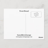 Carte Postale Marque de truite (Dos)