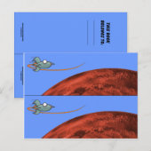 Carte Postale Marque du livre de navire spatial (Devant / Derrière)