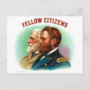 Carte Postale Marque 'Fellow Citizens' de Cigars vintages