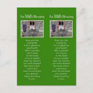 Carte Postale Marque-page de bénédiction irlandaise