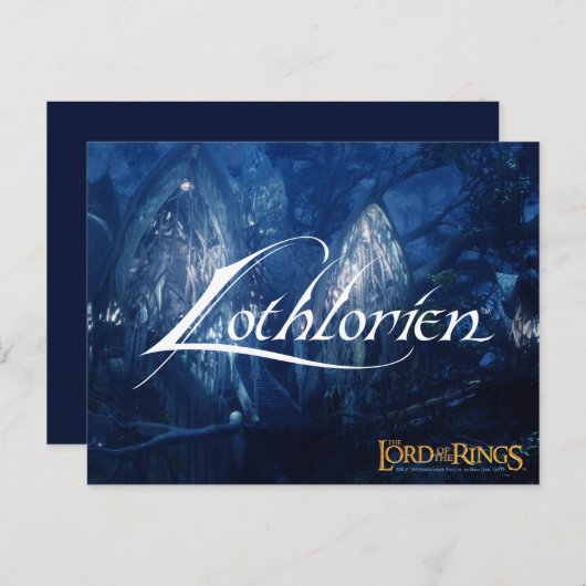 Carte Postale Marque-page personnalisé avec nom LOTHLORIEN™ (Devant / Derrière)