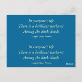 Carte Postale Marque-pages (Dos)