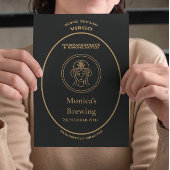 Carte Postale Marque, signes du zodiaque, Vierge personnalisable